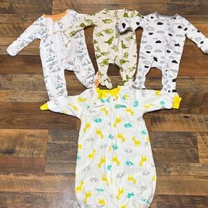 Baby Animal Print‎ Sleepers Set 0-3 months